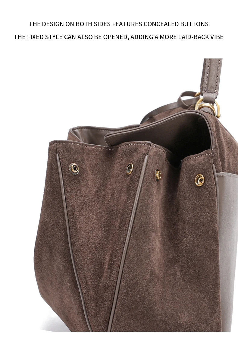 The Heritage Large Suede Tote