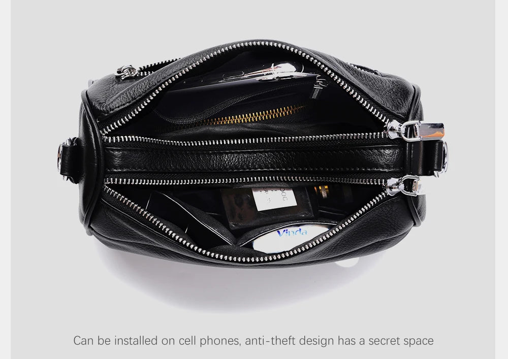 The Zency Leather Crossbody Bag