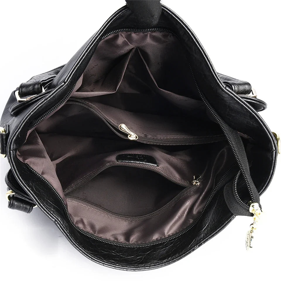 The Sovereign Leather Top-Handle Tote