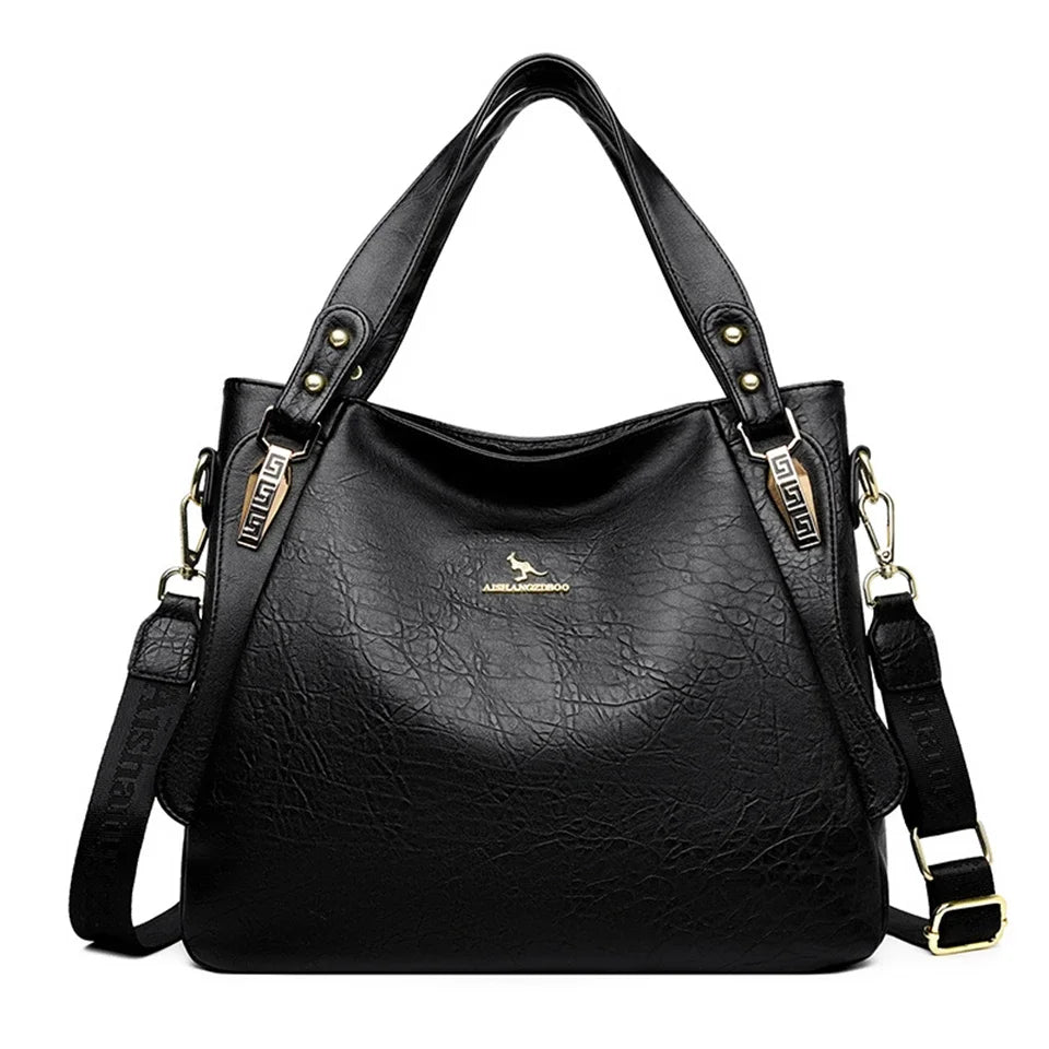 The Sovereign Leather Top-Handle Tote