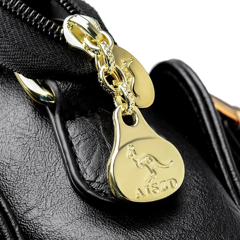 The Sovereign Leather Top-Handle Tote