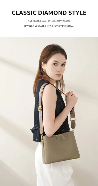 The Madison Genuine Leather Bucket Bag