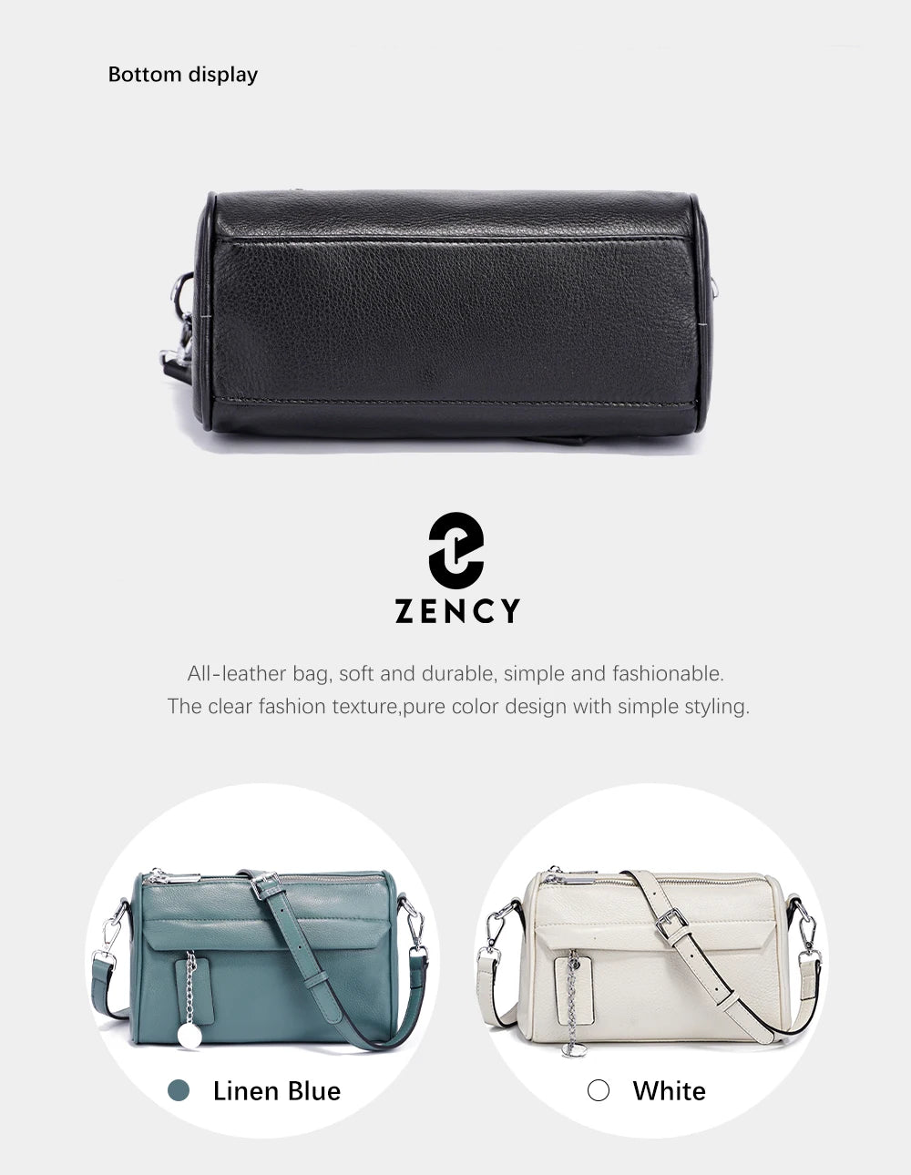 The Zency Leather Crossbody Bag
