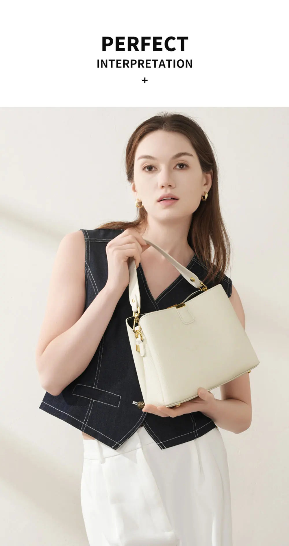 The Madison Genuine Leather Bucket Bag