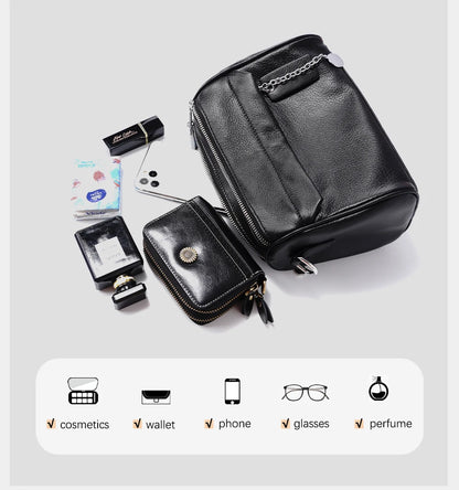 The Zency Leather Crossbody Bag