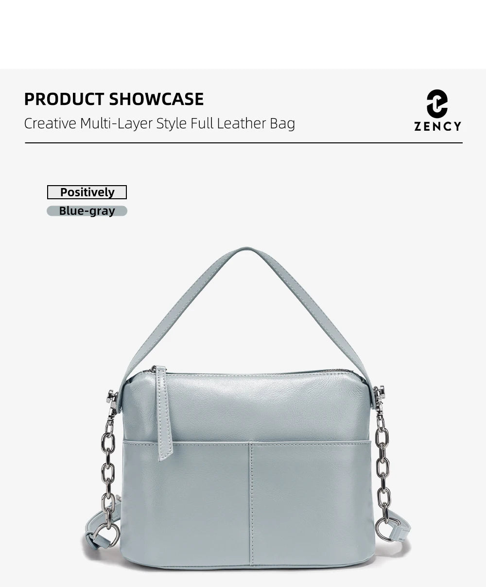 The Zency Black Top-Handle Bag