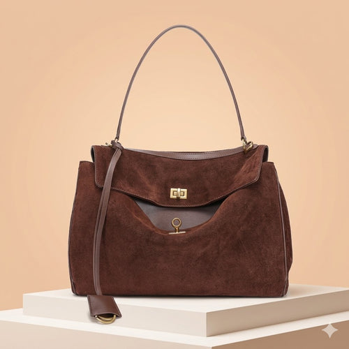 The Heritage Large Suede Tote