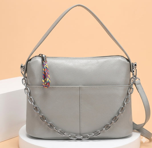 The Zency Black Top-Handle Bag
